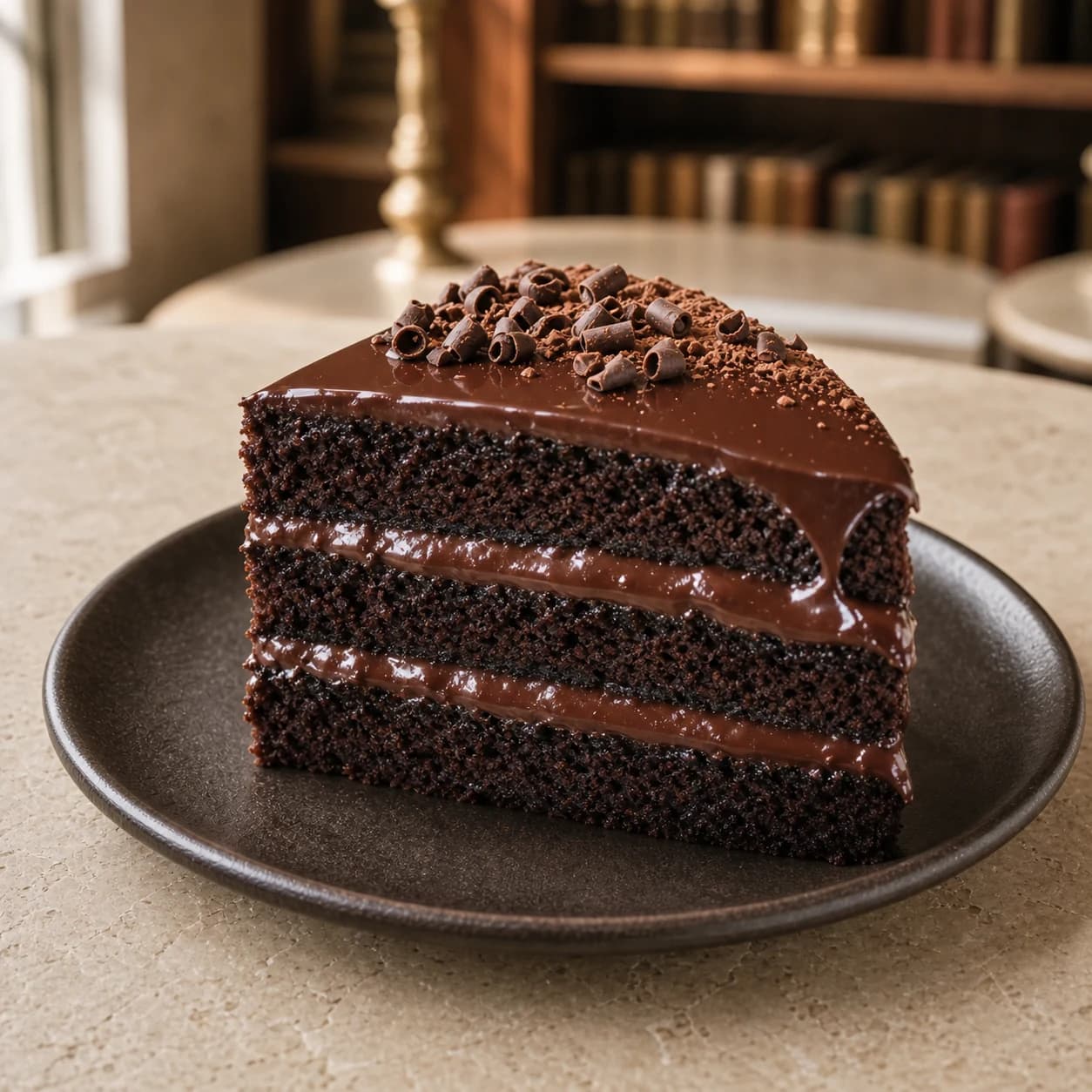 Lát Bánh Ganache Sô-cô-la Bỉ